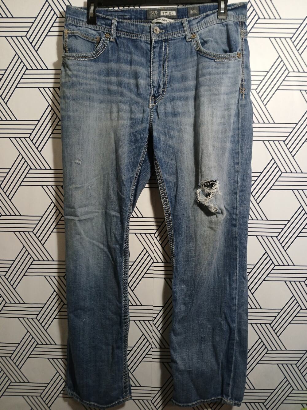 Mens BKE Tyler Straight Leg Jeans Size 36R